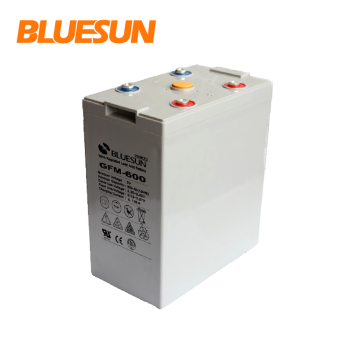 Gel da bateria solar do preço da bateria de Bluesun 2v 600ah com boa qualidade